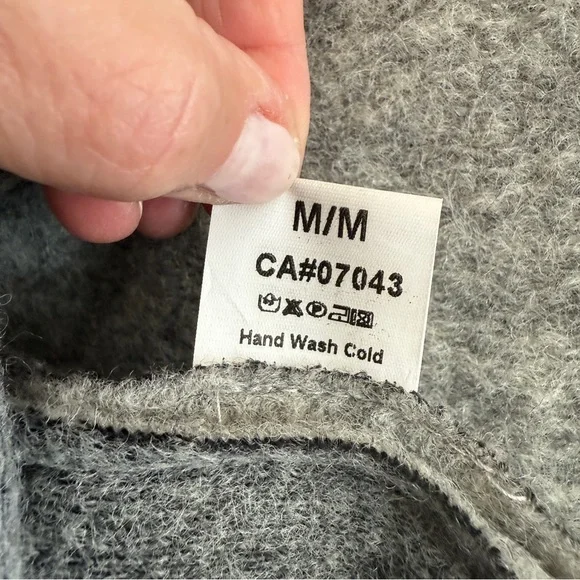 Bee & U Light Grey Italian Wool Button Mid Length Women's Jacket SZ Med - Picture 13 of 14